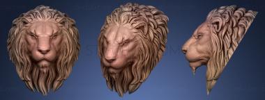 3D мадэль Скульптура Головы Льва (STL)